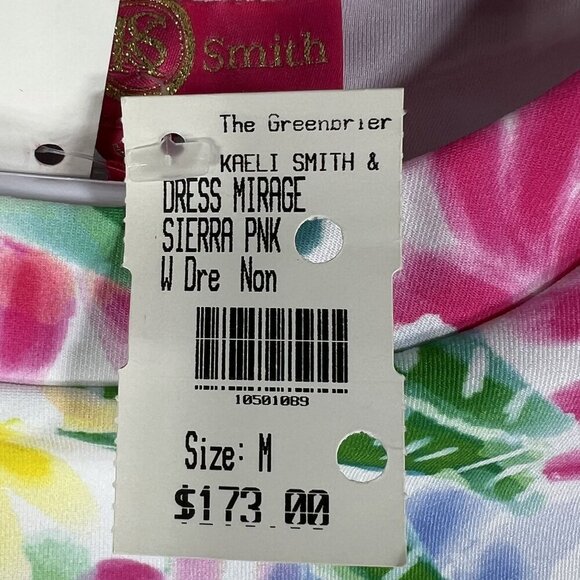 Kaeli Smith M Floral Mirage Shift Dress Pockets UPF 50+ Vacation Golf Beachy Art - Picture 12 of 16